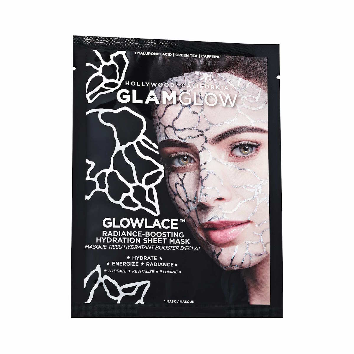 GLOWLACE  RADIANCE BOOSTING HYDRATION SHEET MASK (MASCARILLA DE TELA PARA RELAJAR LA PIEL)